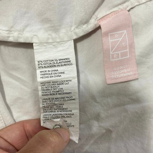 Peter Som White SZ 12 Sleeveless Draped Collard Top Quiet Luxury Minimalist Euro - Picture 9 of 9